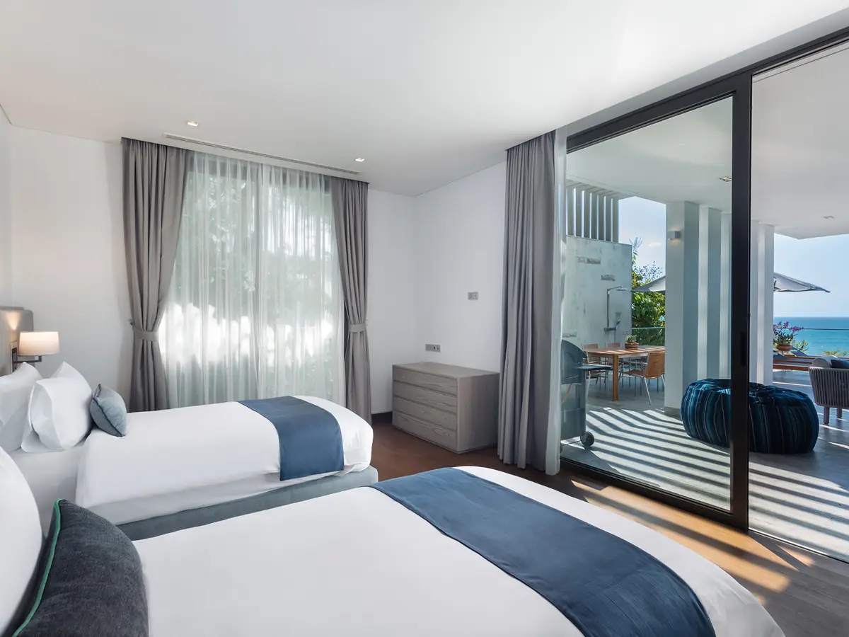 Malaiwana Duplex - Guest twin bedroom