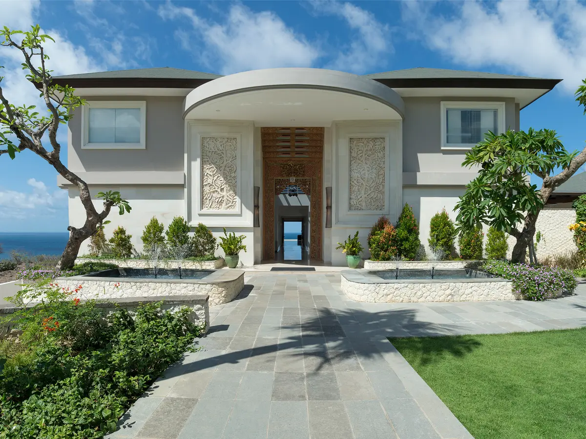 Pandawa Cliff Estate - The Pala - View from the entrance to the sea