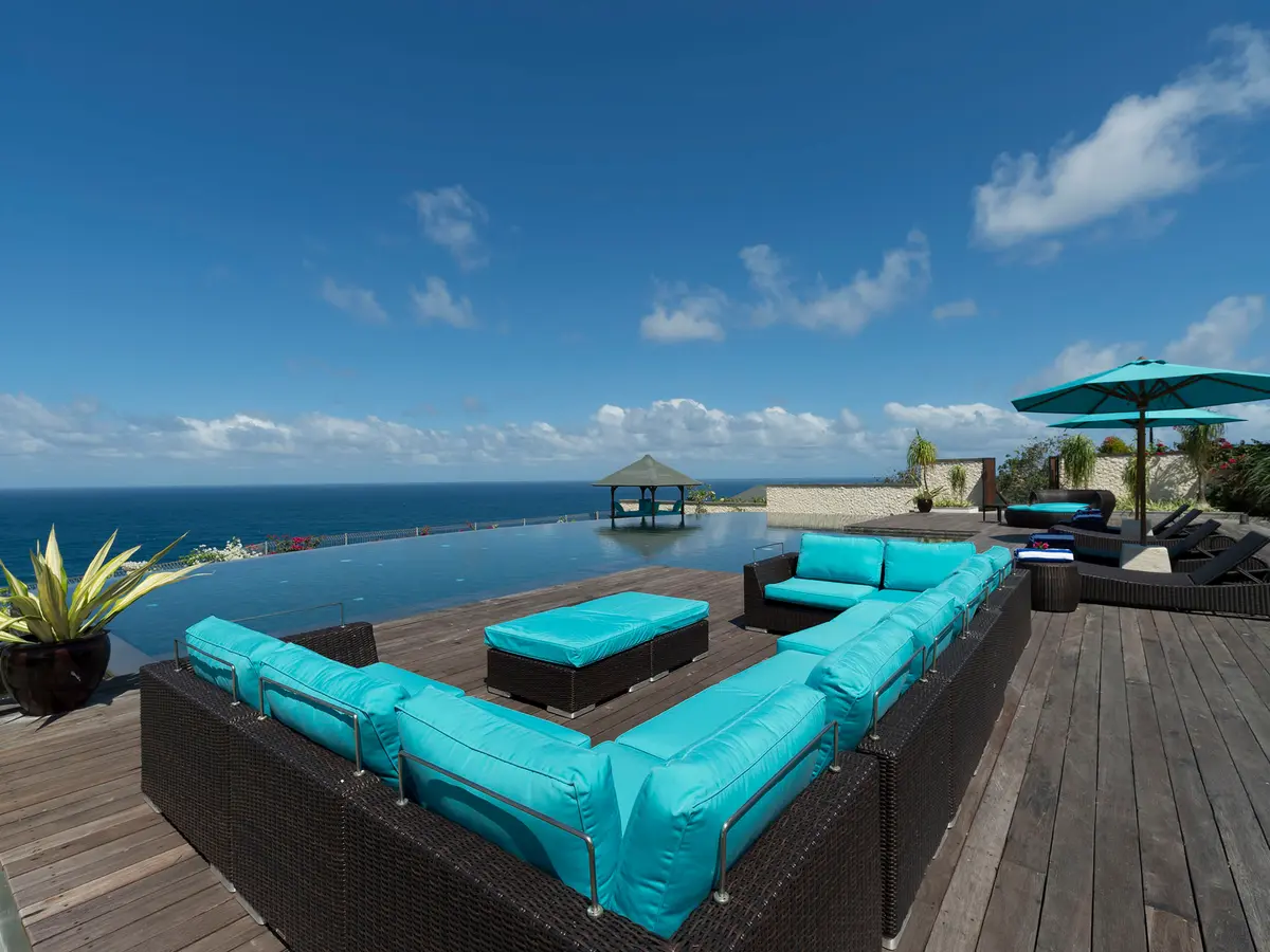 Pandawa Cliff Estate - The Pala - Poolside sea view
