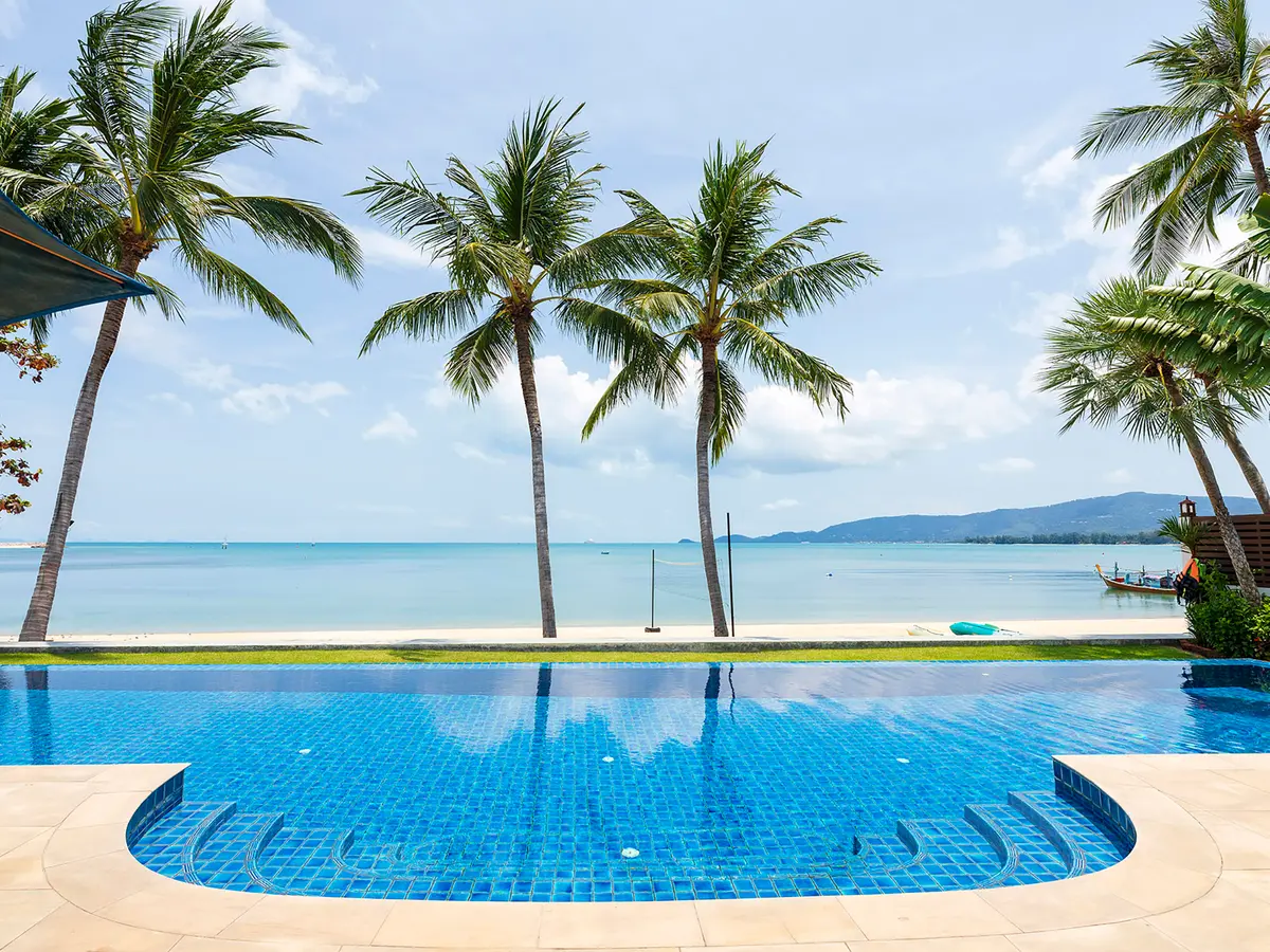 Tawantok Beach Villas - Villa 2 - View from the pool
