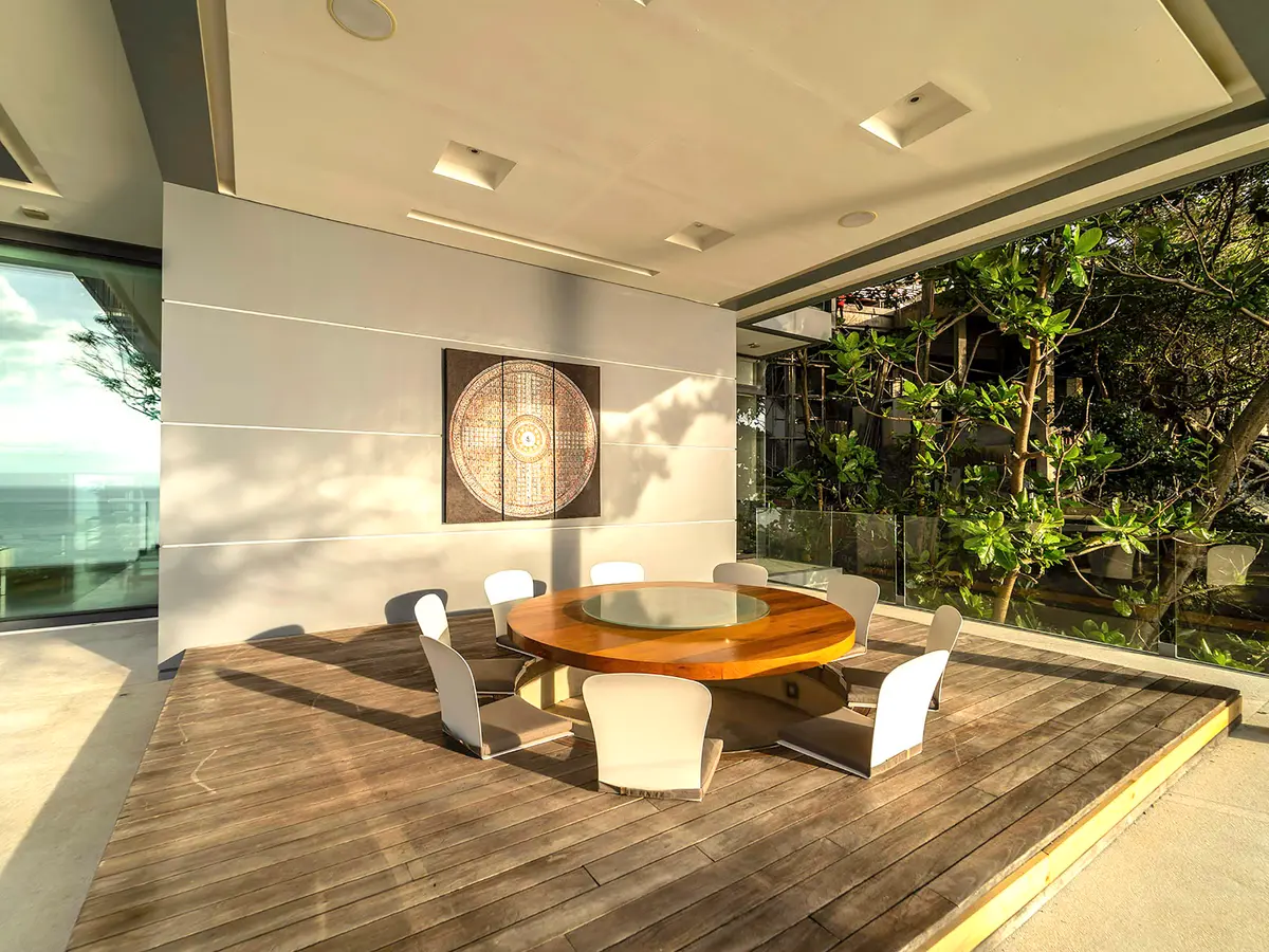 Villa Amanzi Kamala - Unique dining area design