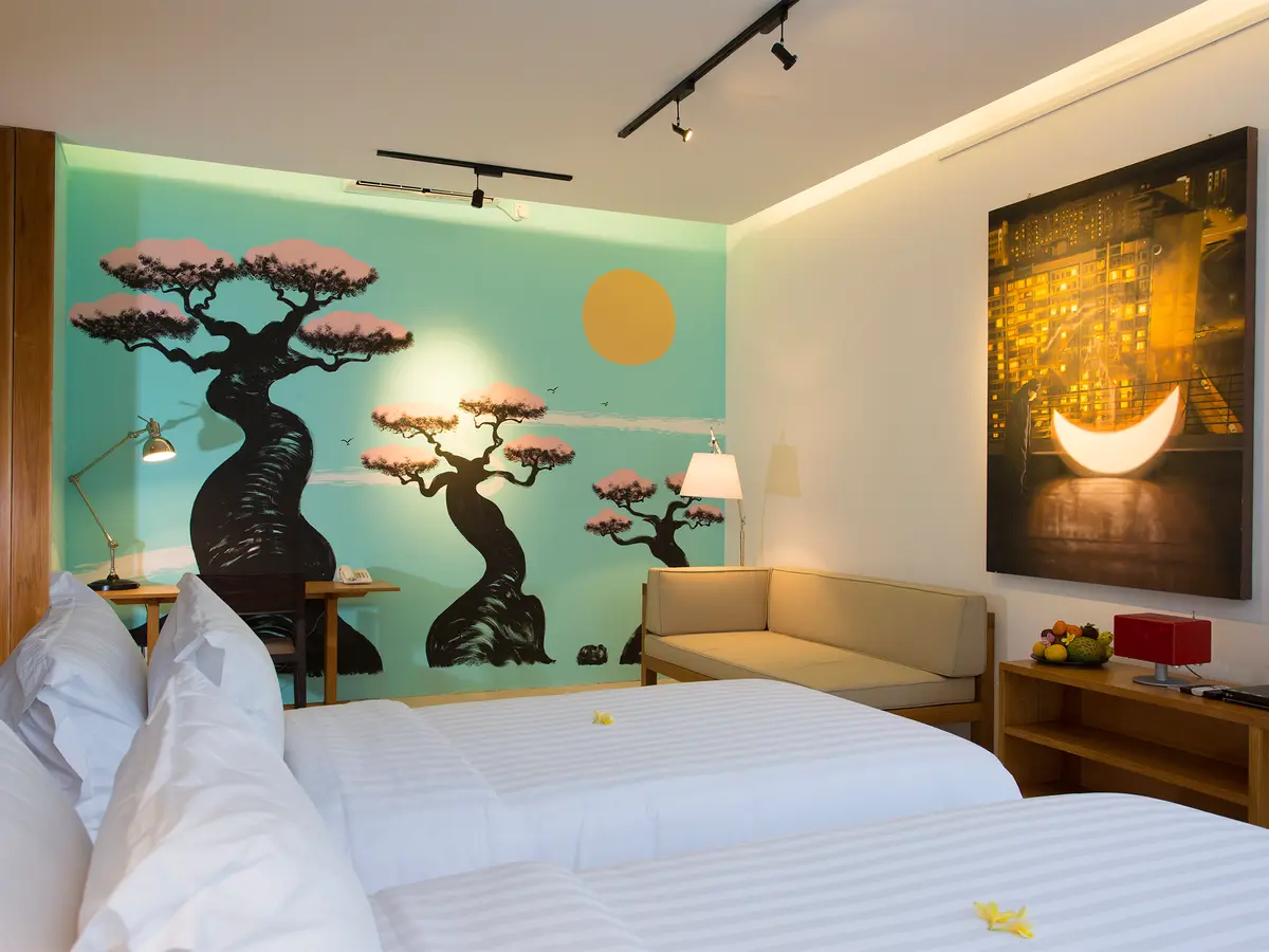 Villa Canggu - Villa South twin bedroom (2)