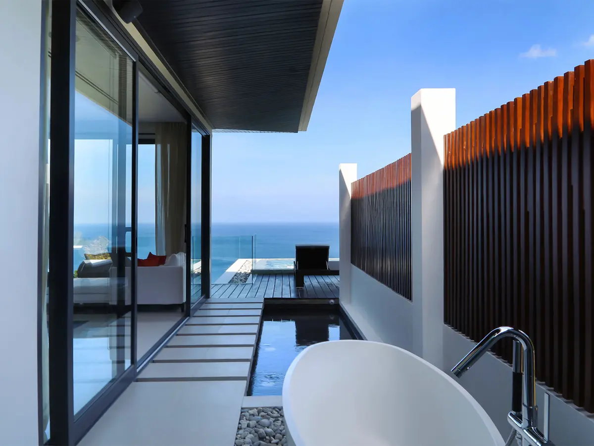 Villa Saan - View from outdoor bathtub - Master bedroom