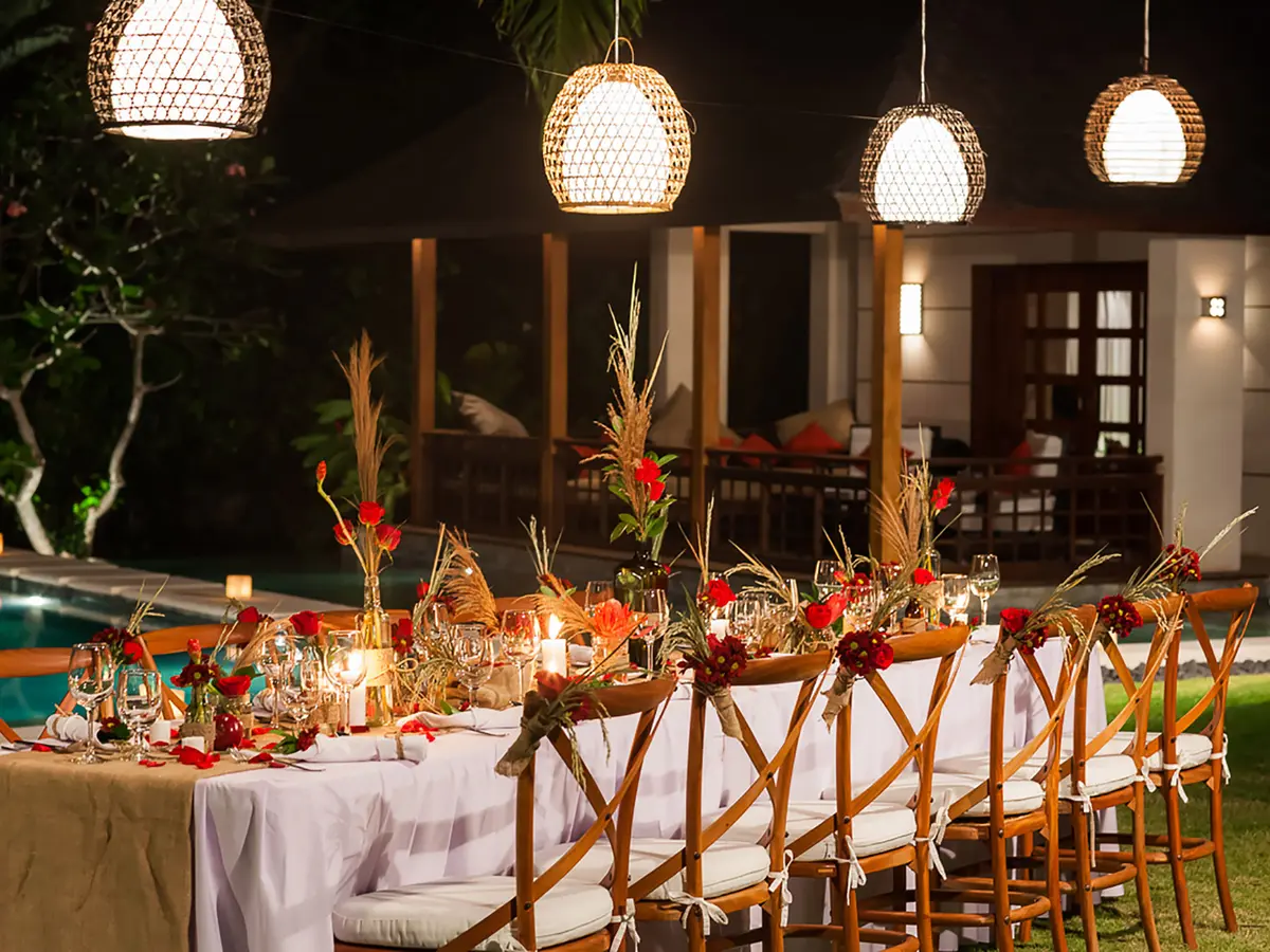 The Beji - Dining table event setup