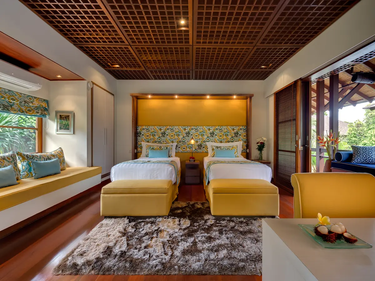 Villa Windu Sari - Guest bedroom four as a twin bedroom