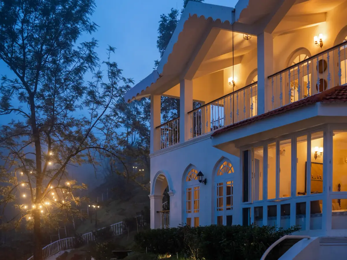 Evening Facade | Private villa | Villa Aikyam