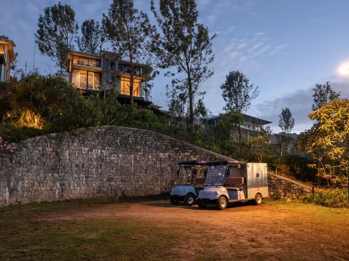 Buggy Service | Evening Facade | Amani Villas by Lohono Stays