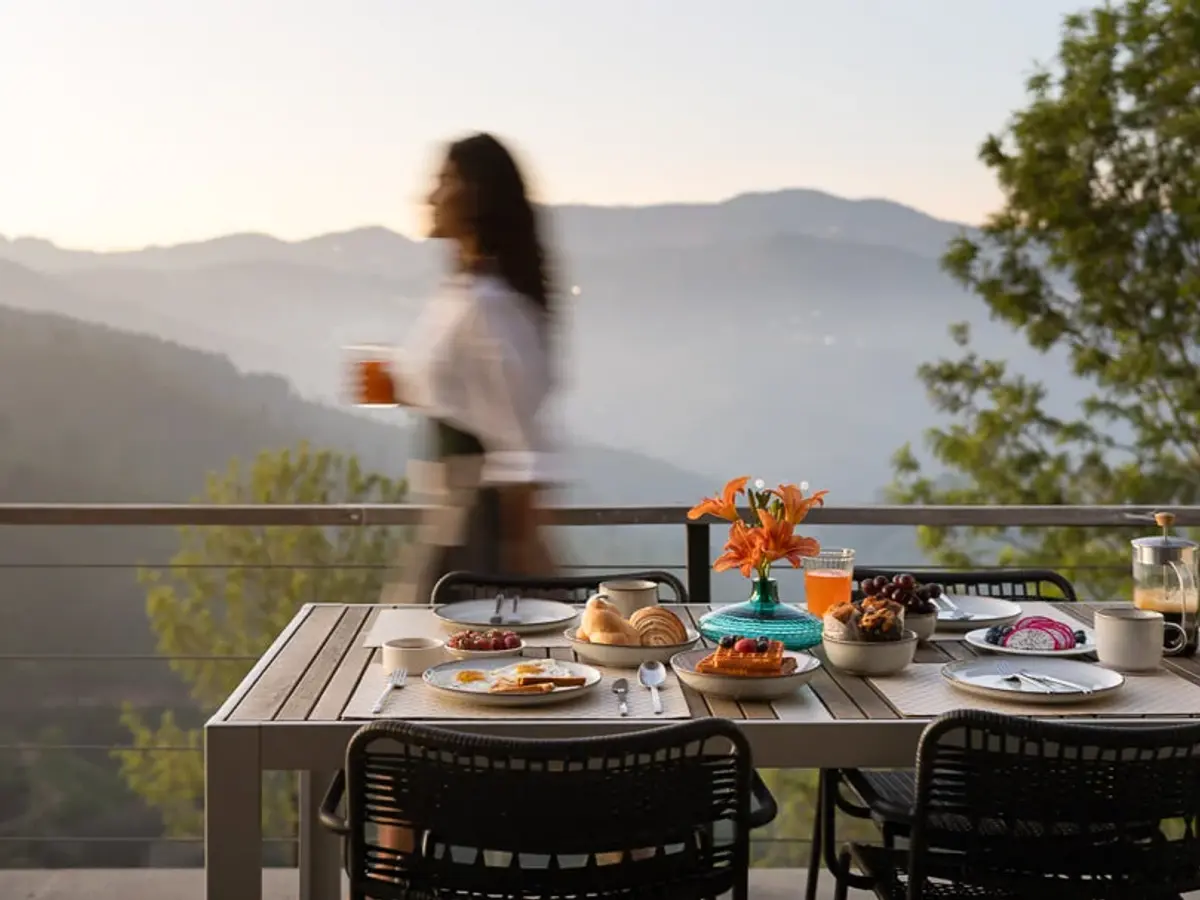 Bedroom 3 Balcony | Breakfast Spread Villa 12A | Amani Nature Retreat Coonoor