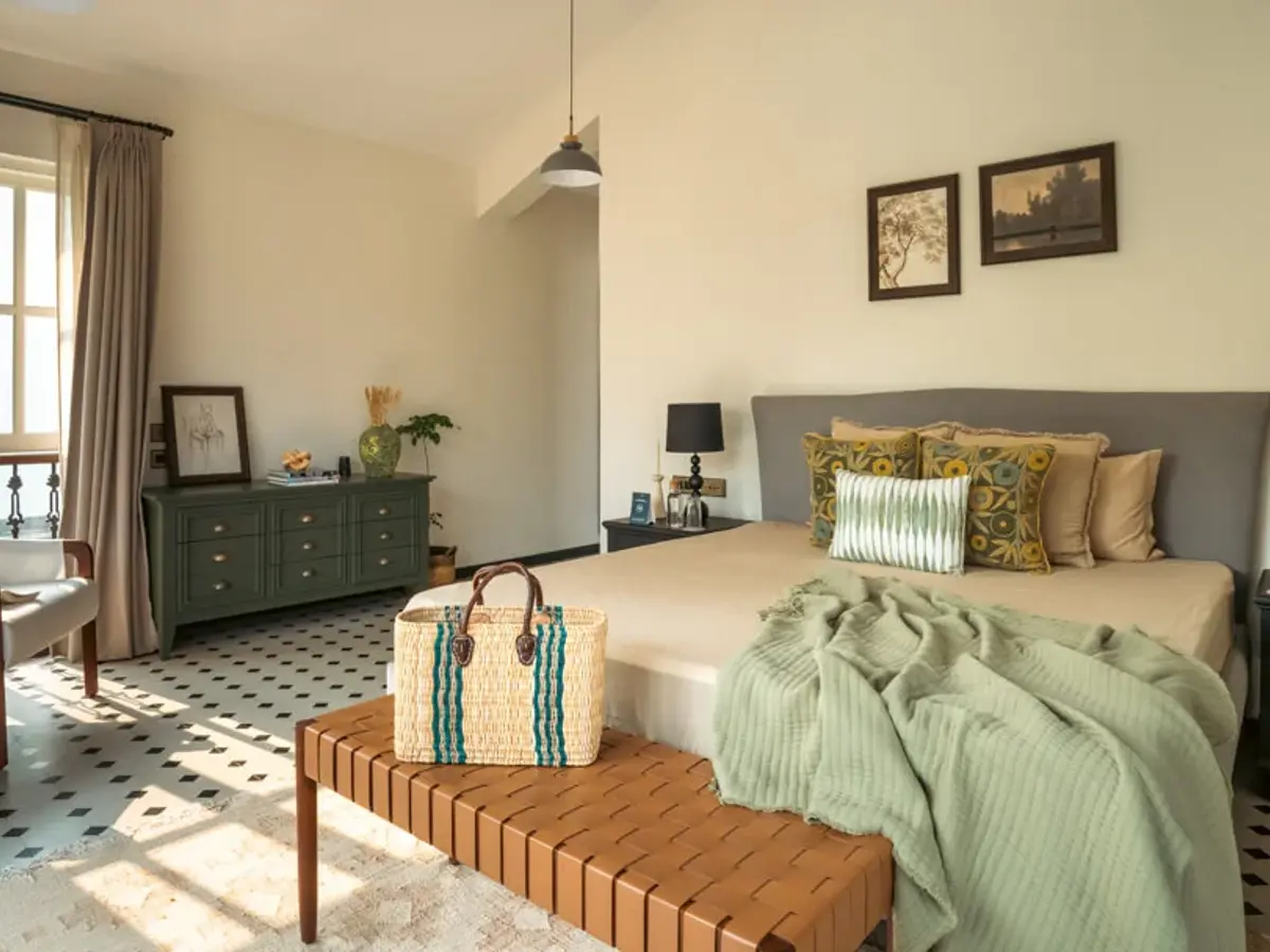 Master Bedroom with Pool View | Amora Villa B | Goa