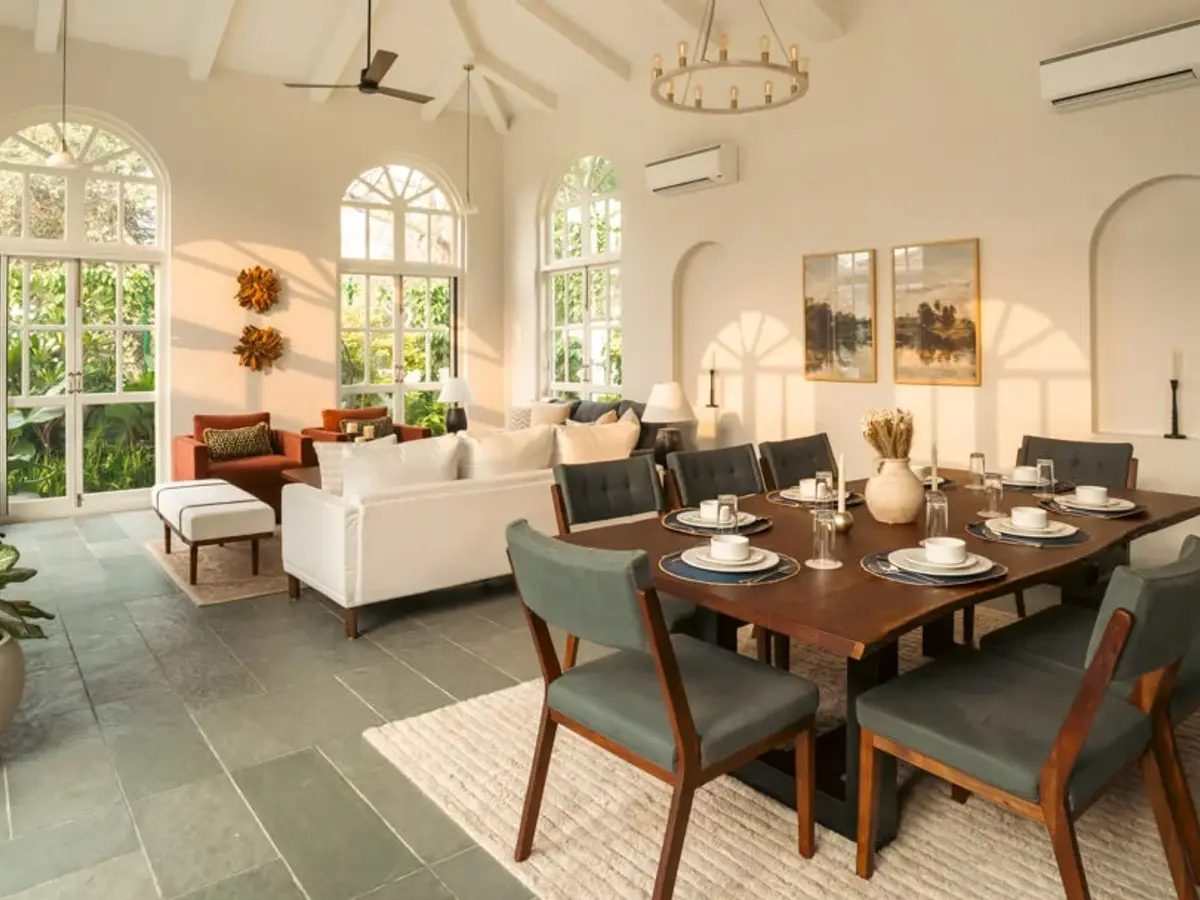 Living & Dining Area | Amora Villa B | Goa