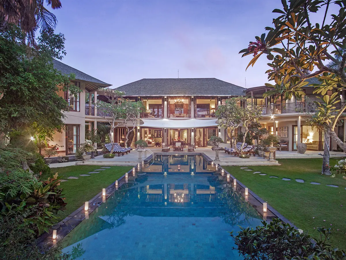 Avalon I - View across pool to villa