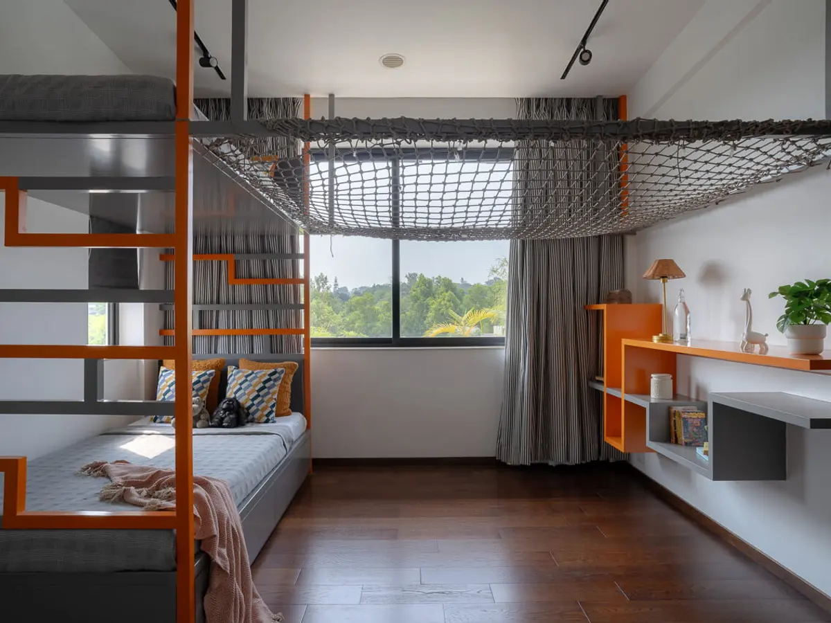 Kids Room with Bunk Beds | Bamboo Breeze by Lohono Stays