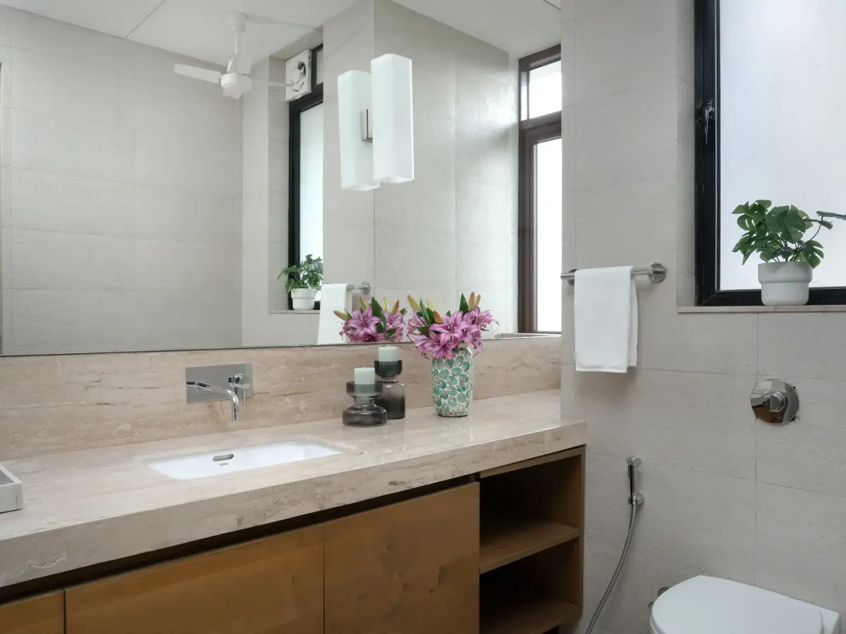 Bathroom 1 | Bamboo Breeze, Lonavala : Lohono Stays
