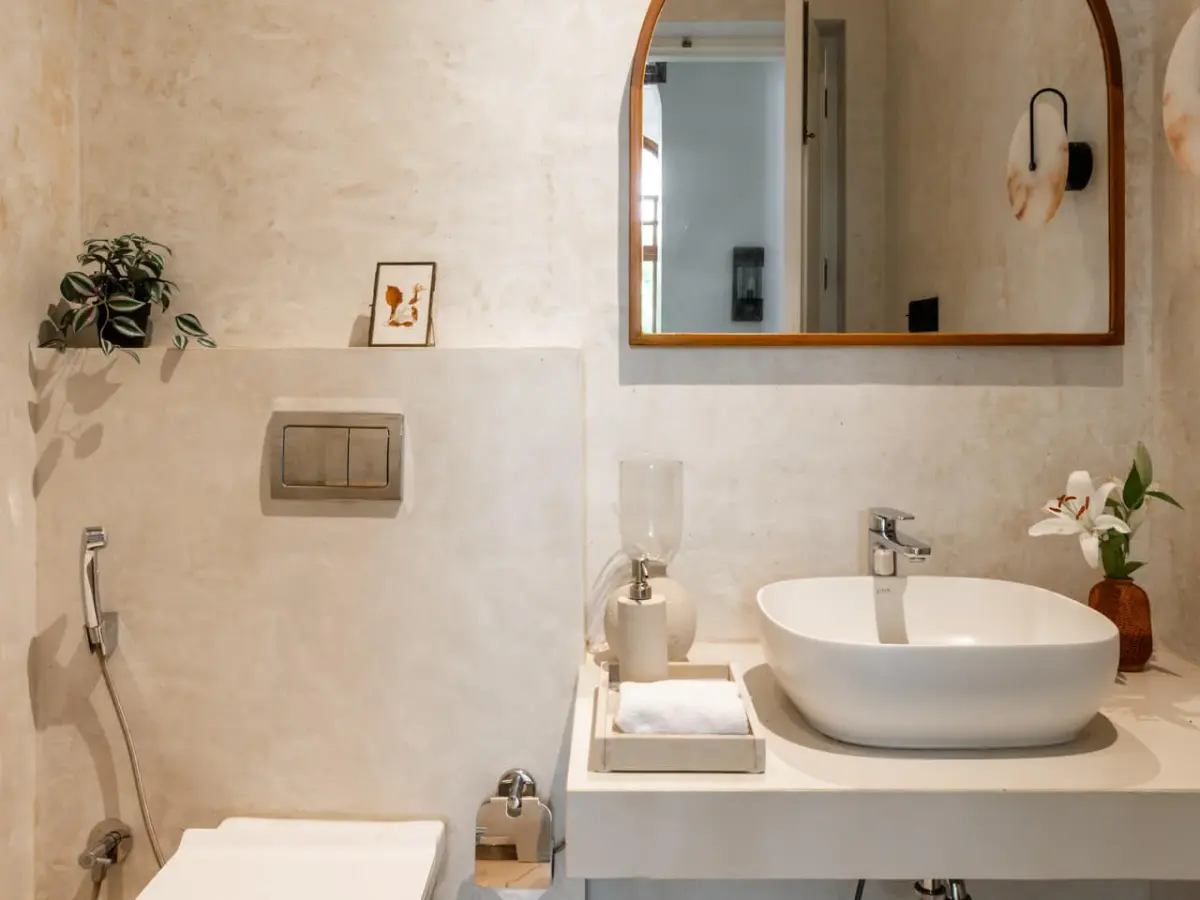 Powder Bathroom | Villa in Goa - Beleza Villa D
