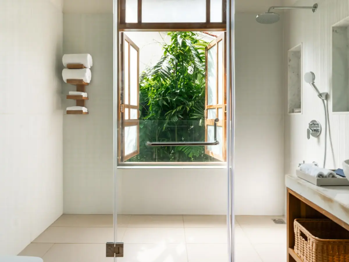 Bathroom 1 | Villa in Goa - Beleza Villa D by Lohono Stays