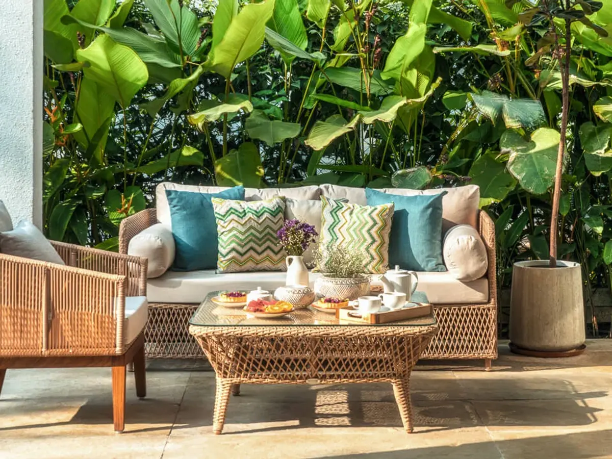 Outdoor Seating Area | Calisto Villa C by Lohono Stays
