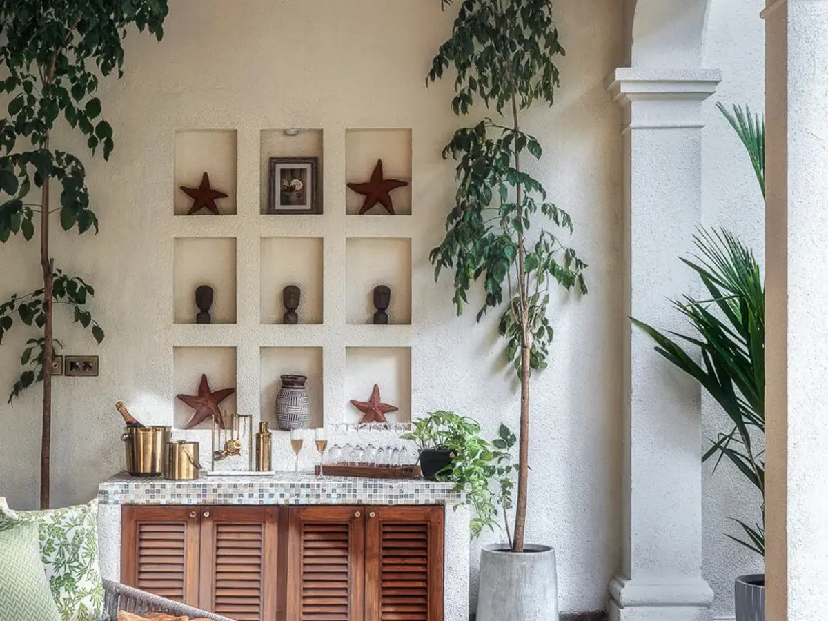 Outdoor Bar | Calisto Villa C by Lohono Stays