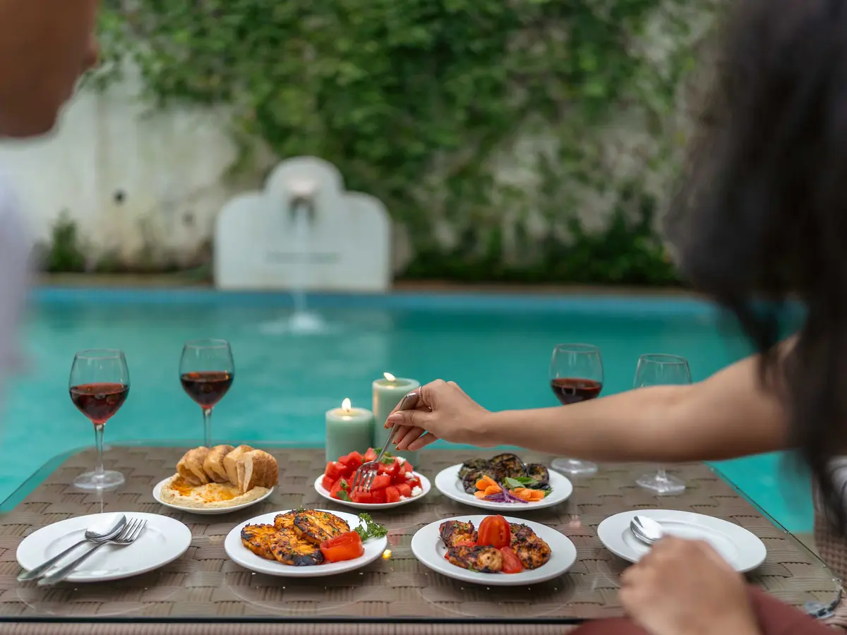 Colina - Villa H - Wine and cheese