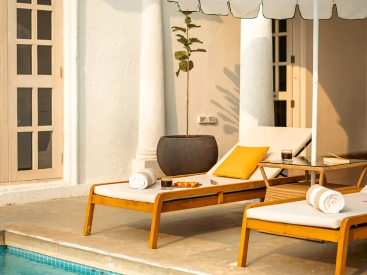 Poolside Seating Area | Enia Villa C | Goa