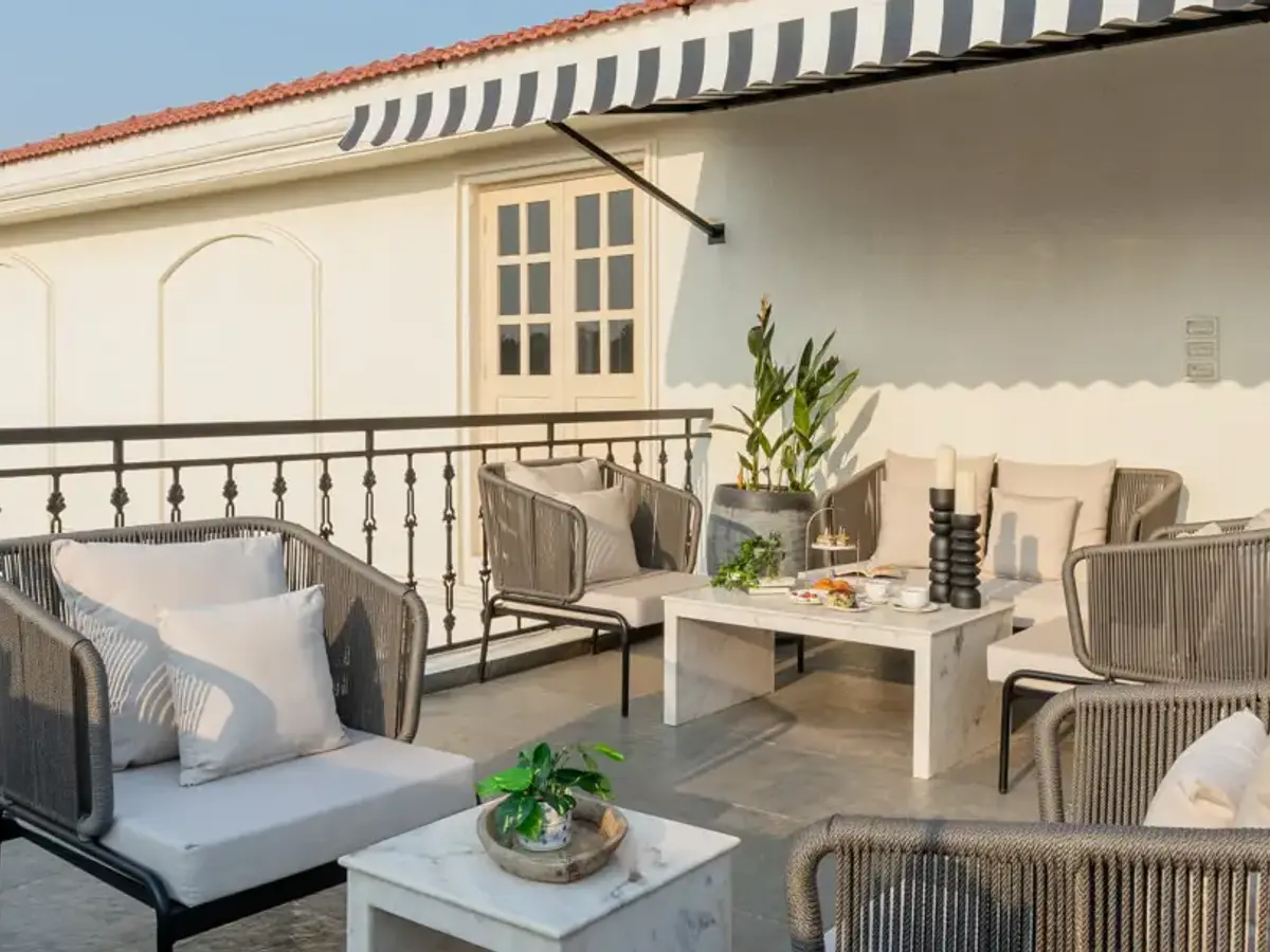 Terrace Seating Area | Enia Villa D, Goa
