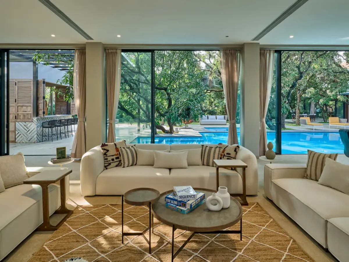 Lounging and Games Area | Hermes Coves by Lohono Stays