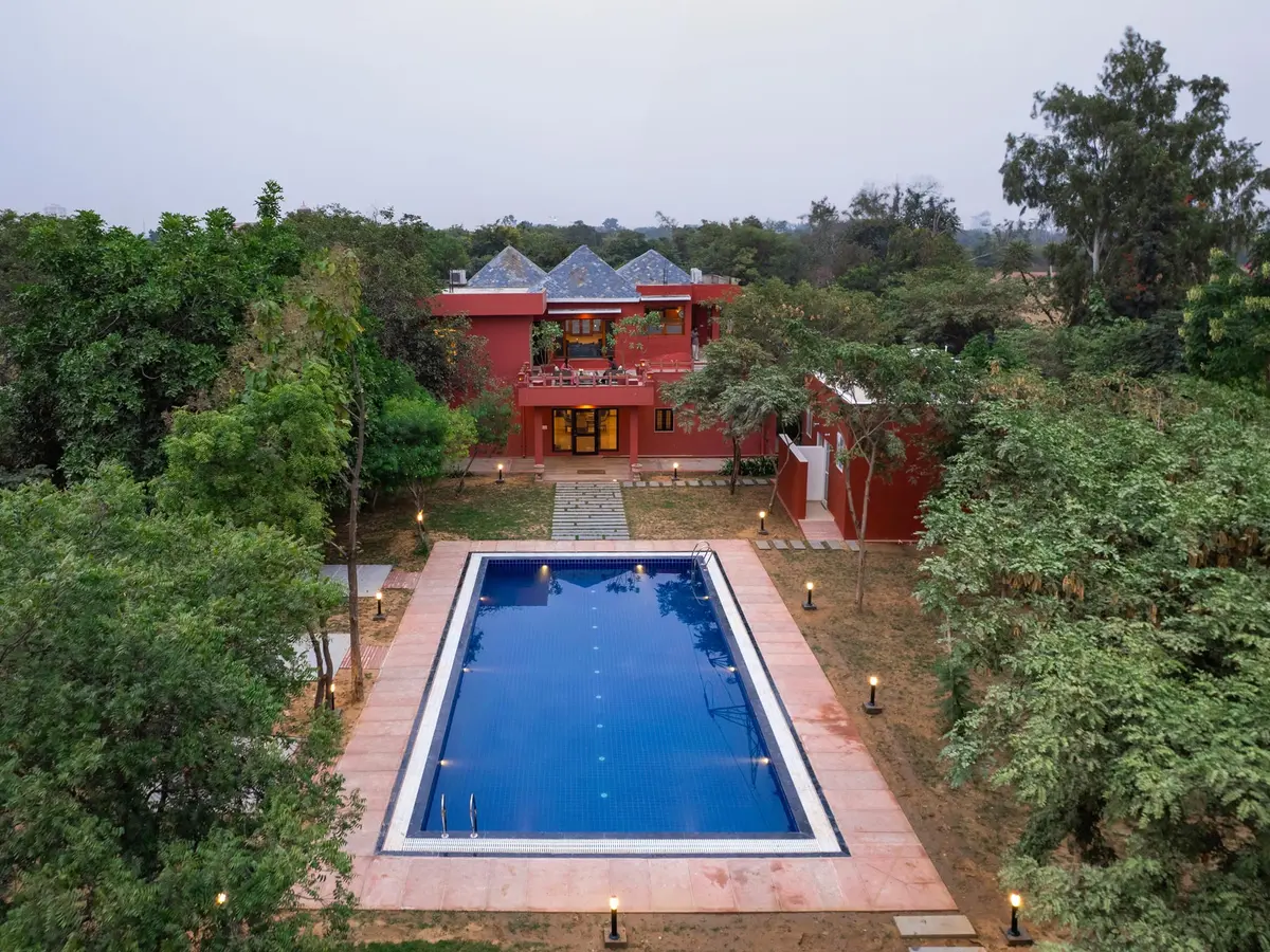 Ariel Facade - Morbaugh at Kothari Gadh | Villa in Jaipur