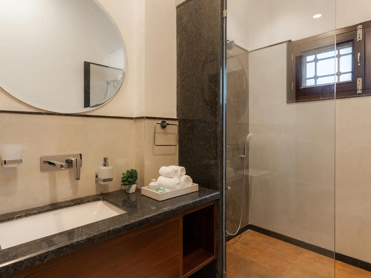 Bathroom 1 - Morbaugh at Kothari Gadh | Villa in Jaipur