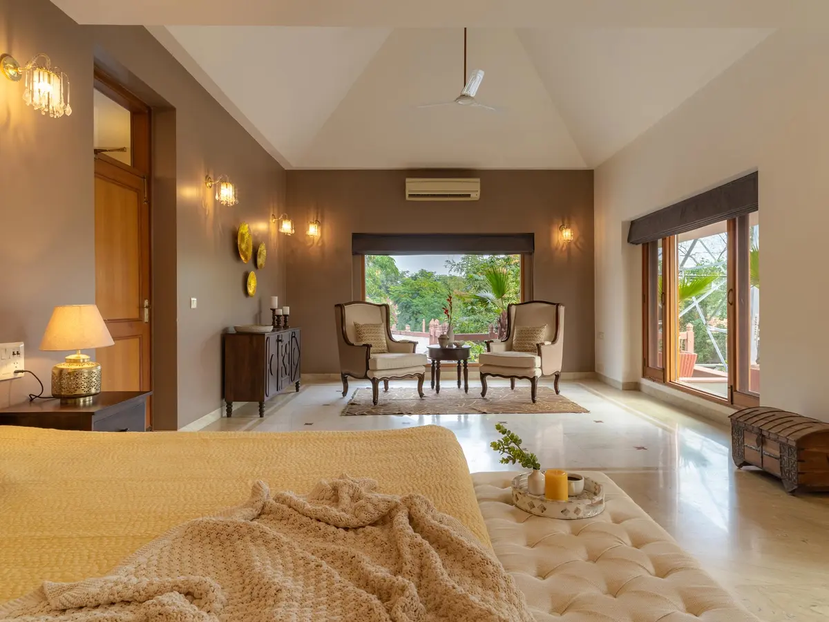 Bedroom 3 - Morbaugh at Kothari Gadh | Villa in Jaipur