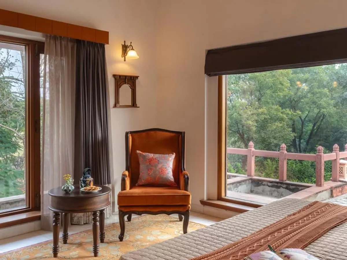 Seating area - Bedroom Morbaugh at Kothari Gadh | Villa in Jaipur