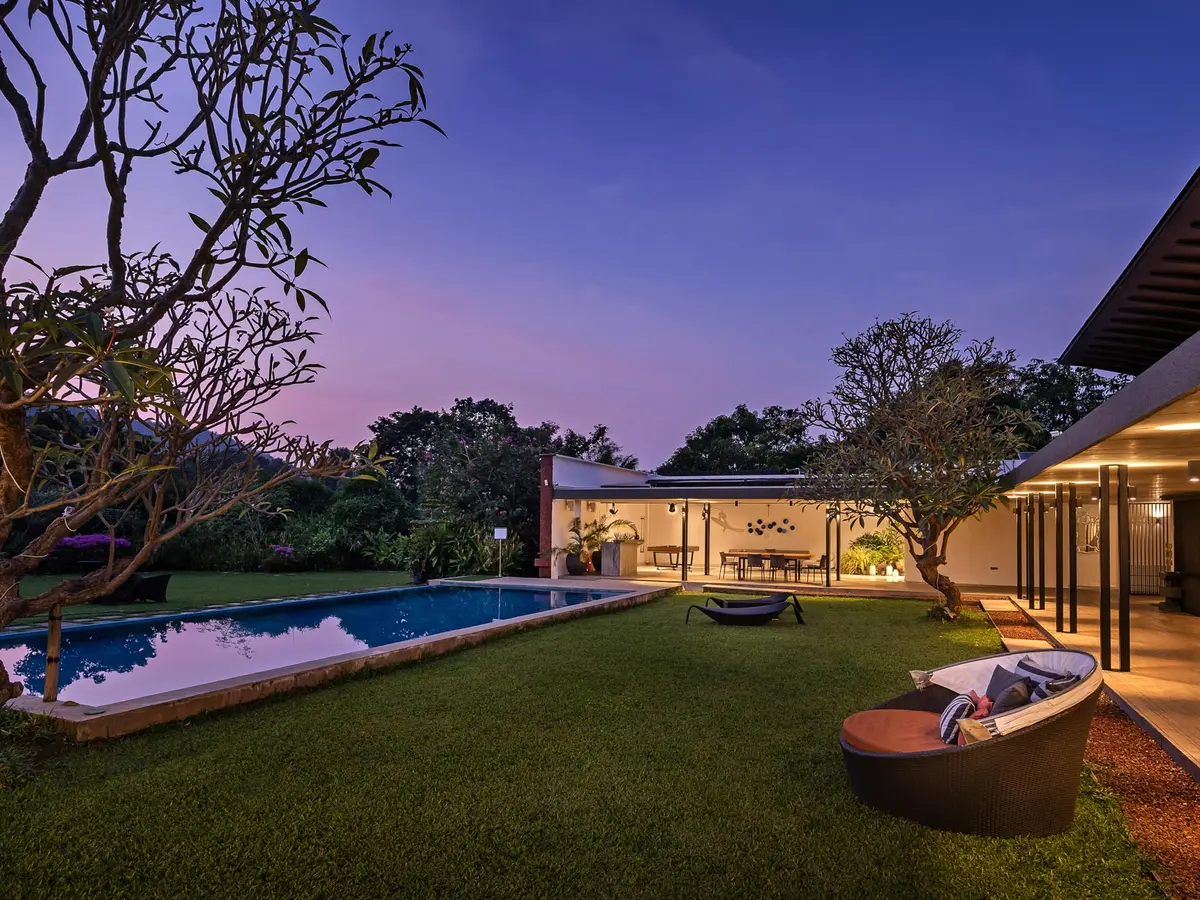 Laterite House - Evening View