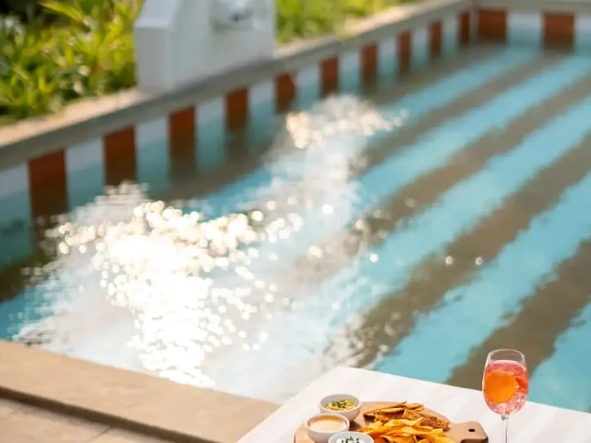 Poolside Seating Area | Mila Villa 6, Goa by Lohono Stays