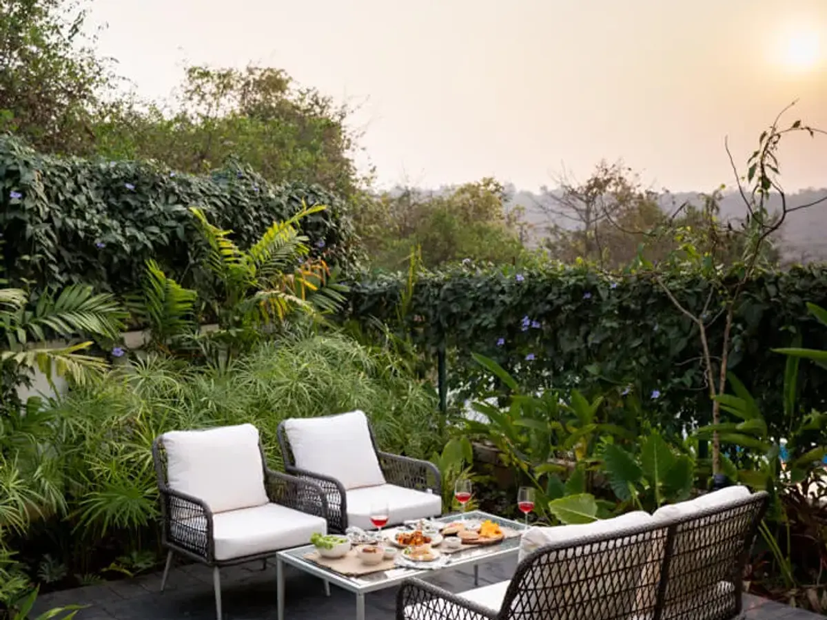 Outdoor Seating Area | Mila Villa 6, Goa by Lohono Stays