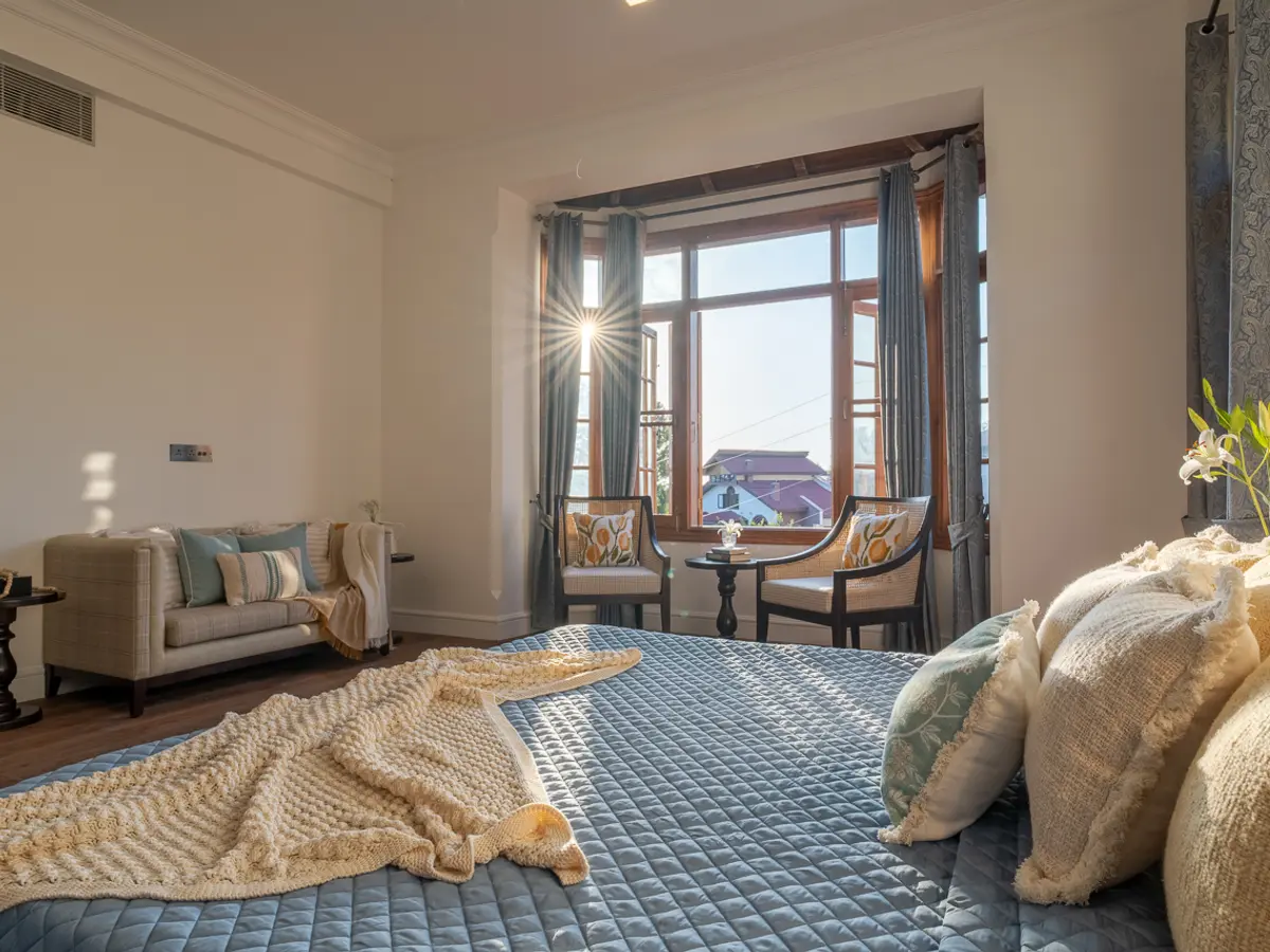 Bedroom 5 | Luxury Rentals - Noor, Srinagar by Lohono Stays