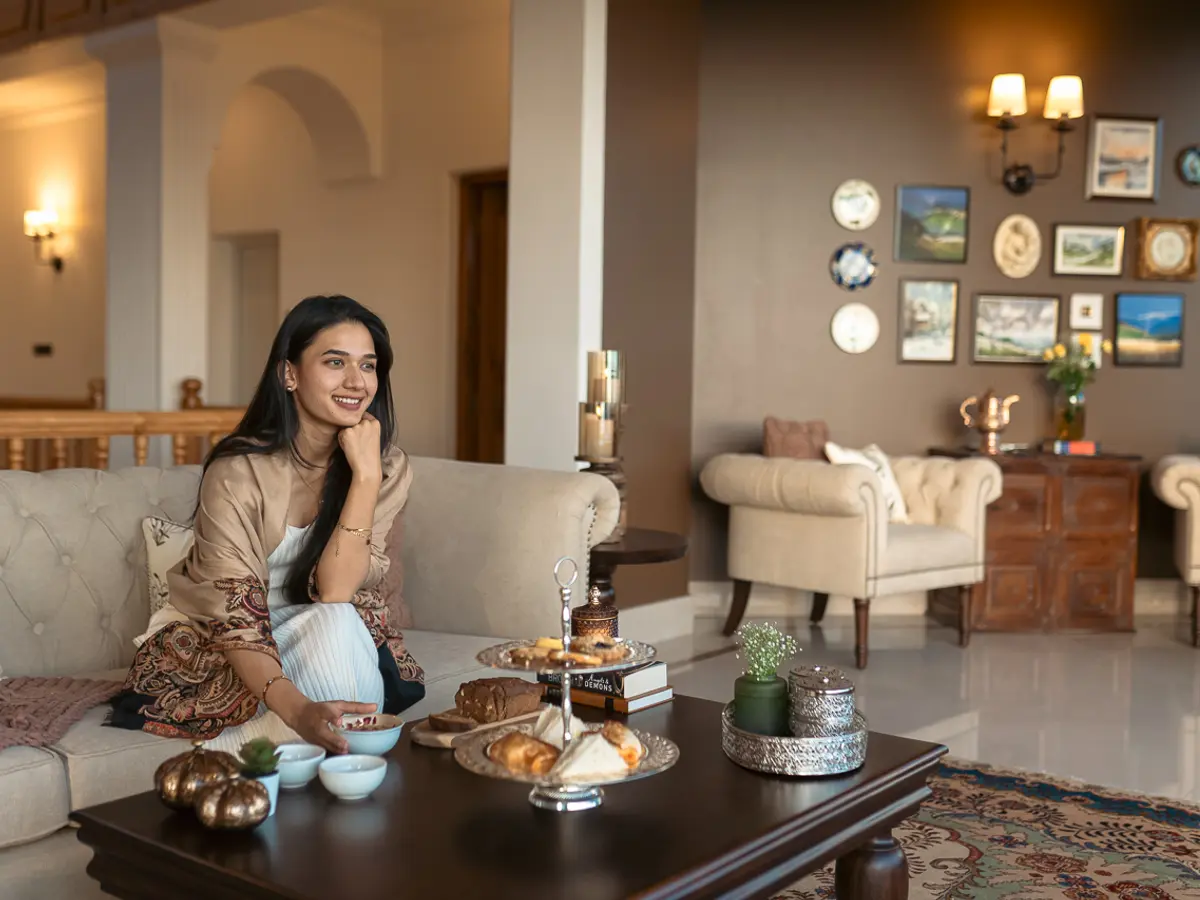 Private Living Area | Noor, Srinagar by Lohono Stays