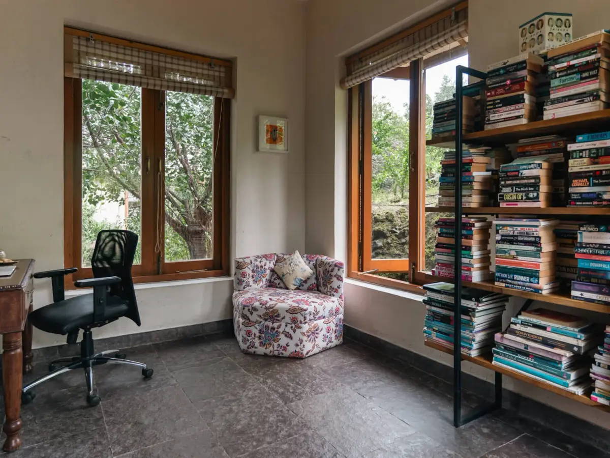 Office and library |  Private Villas in Pawna