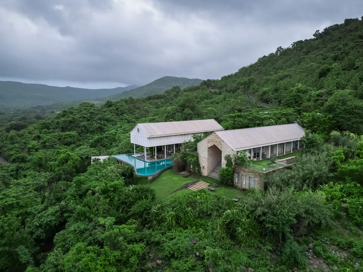 The Ray Villa - aerial view