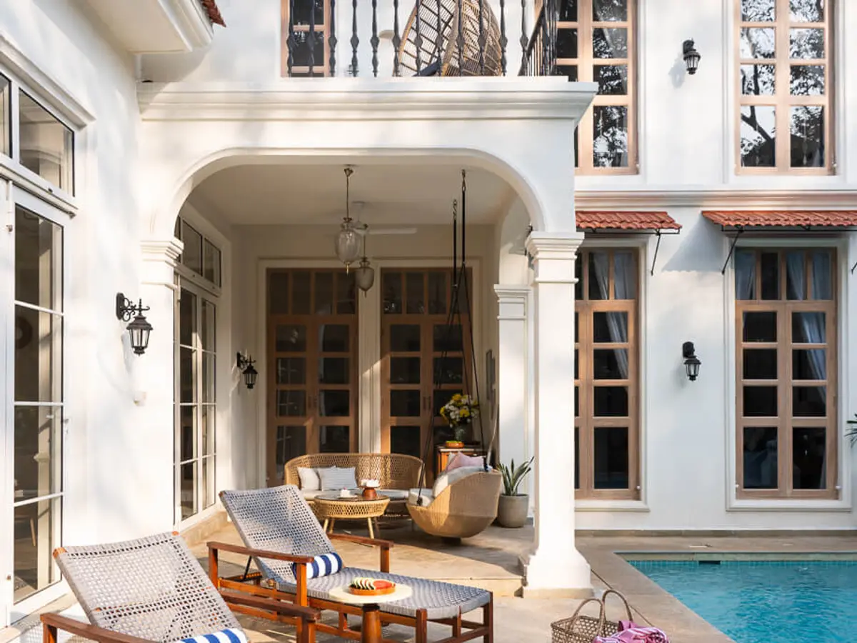 Poolside Seating - Regato C Villa in Goa | Lohono Stays