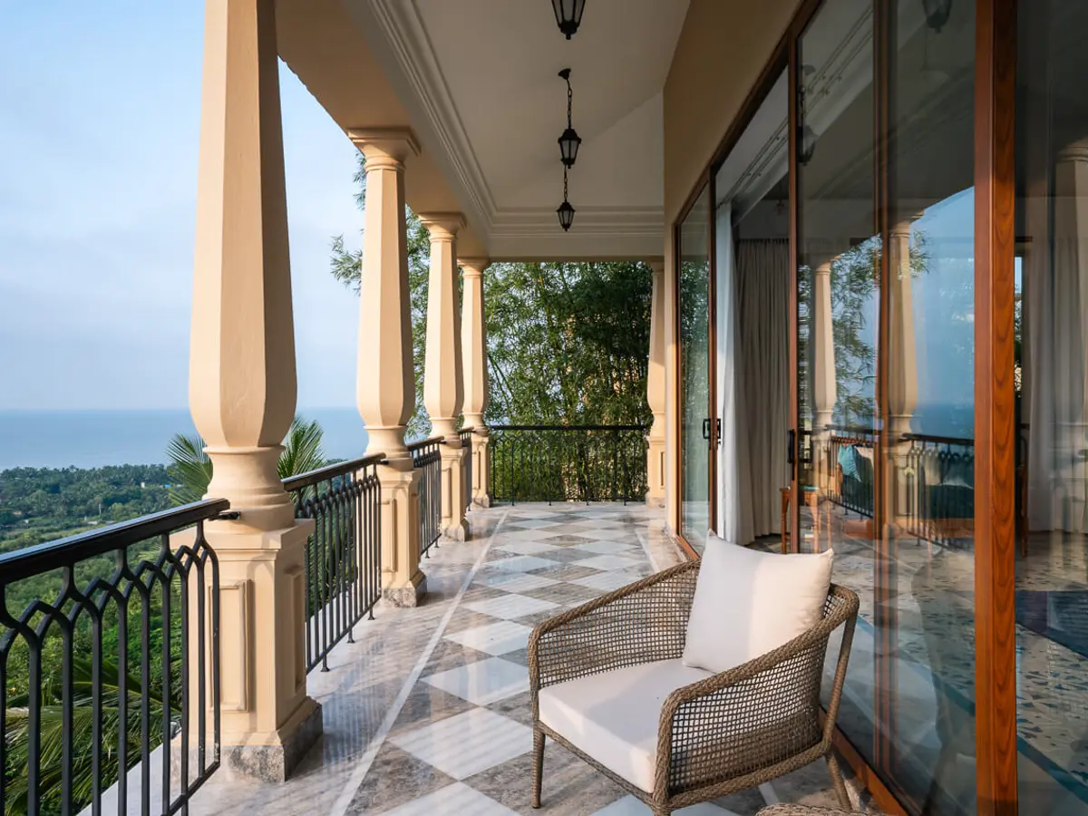 Sea View Balcony | Sacri Borod Hill 4 by Lohono Stays