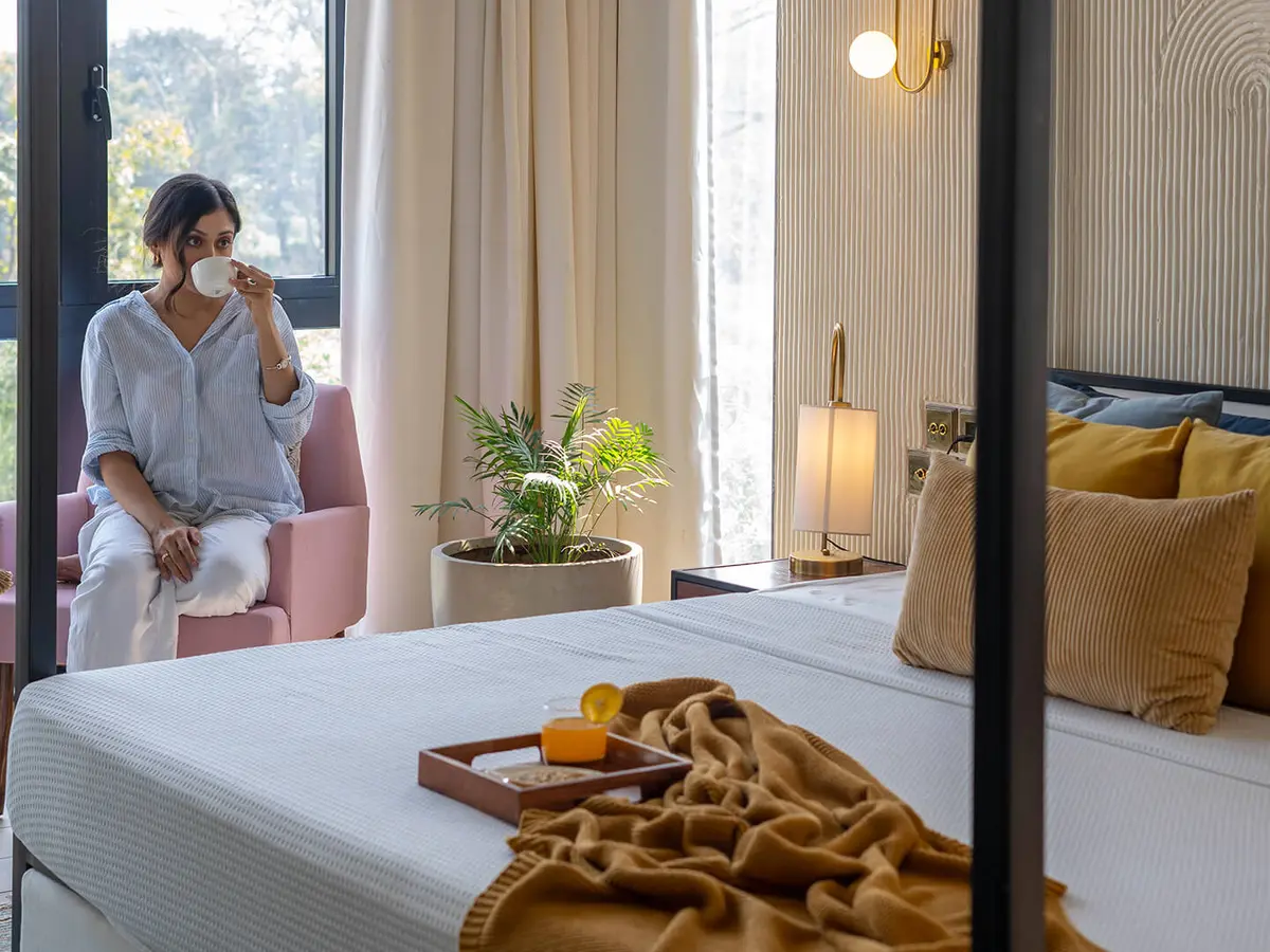 Master Bedroom Seating | Siena D Villa in Alibaug