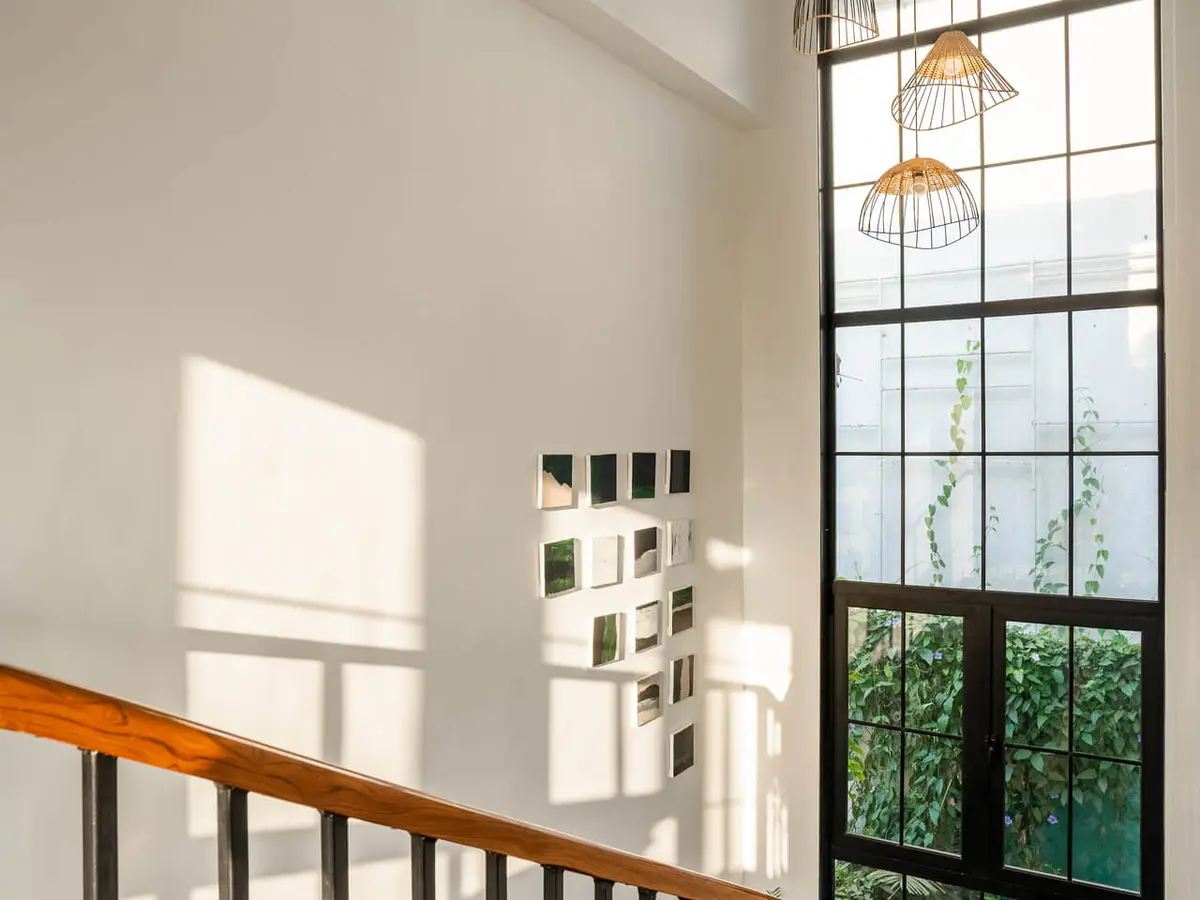 Sunlit Staircase | Siena A - Villa In Alibaug | Lohono Stays