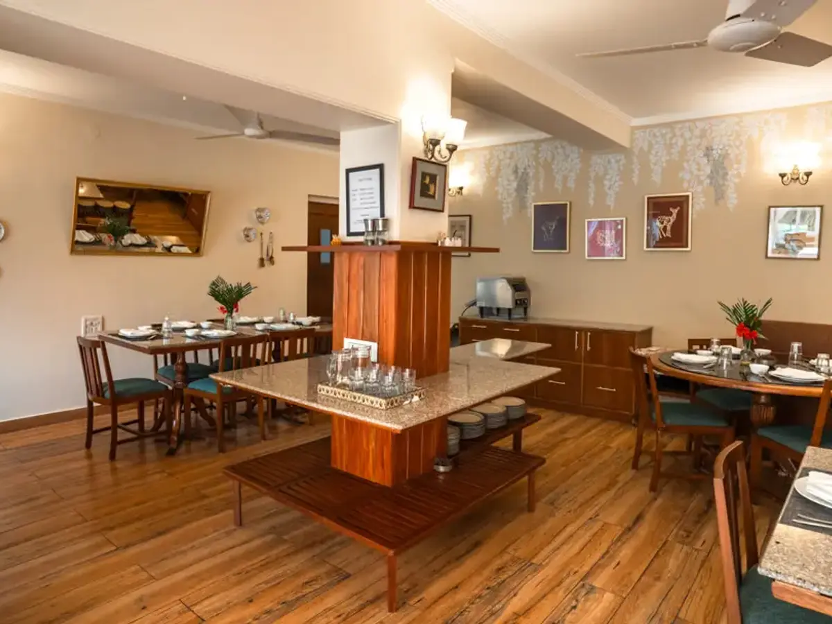 Indoor Dining Area | The Homestead | Jim Corbett