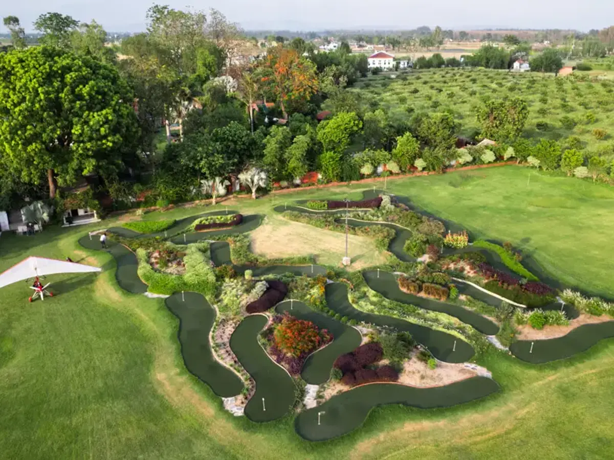 Mini Golf Aerial View | The Homestead | Jim Corbett