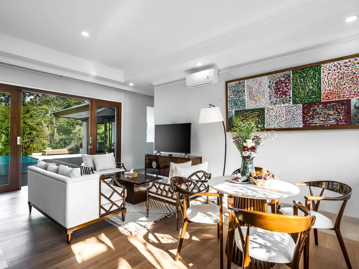 Pala Ubud - Villa Seraya B - Intimate living spaces