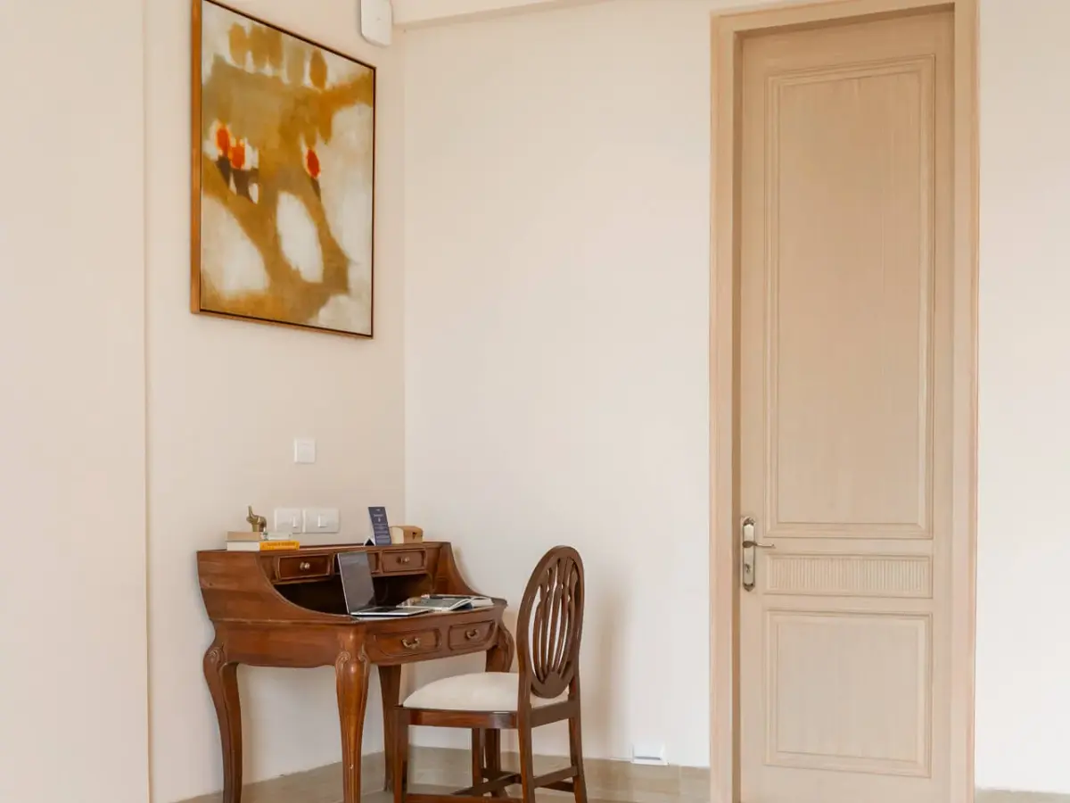 Bedroom with study | Ushta Villa | Alibaug