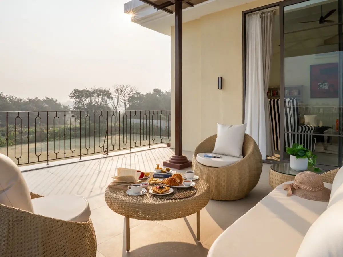 Seating Area on Terrace | Ushta Villa | AlibaugOpen Terrace | Ushta Villa | Alibaug