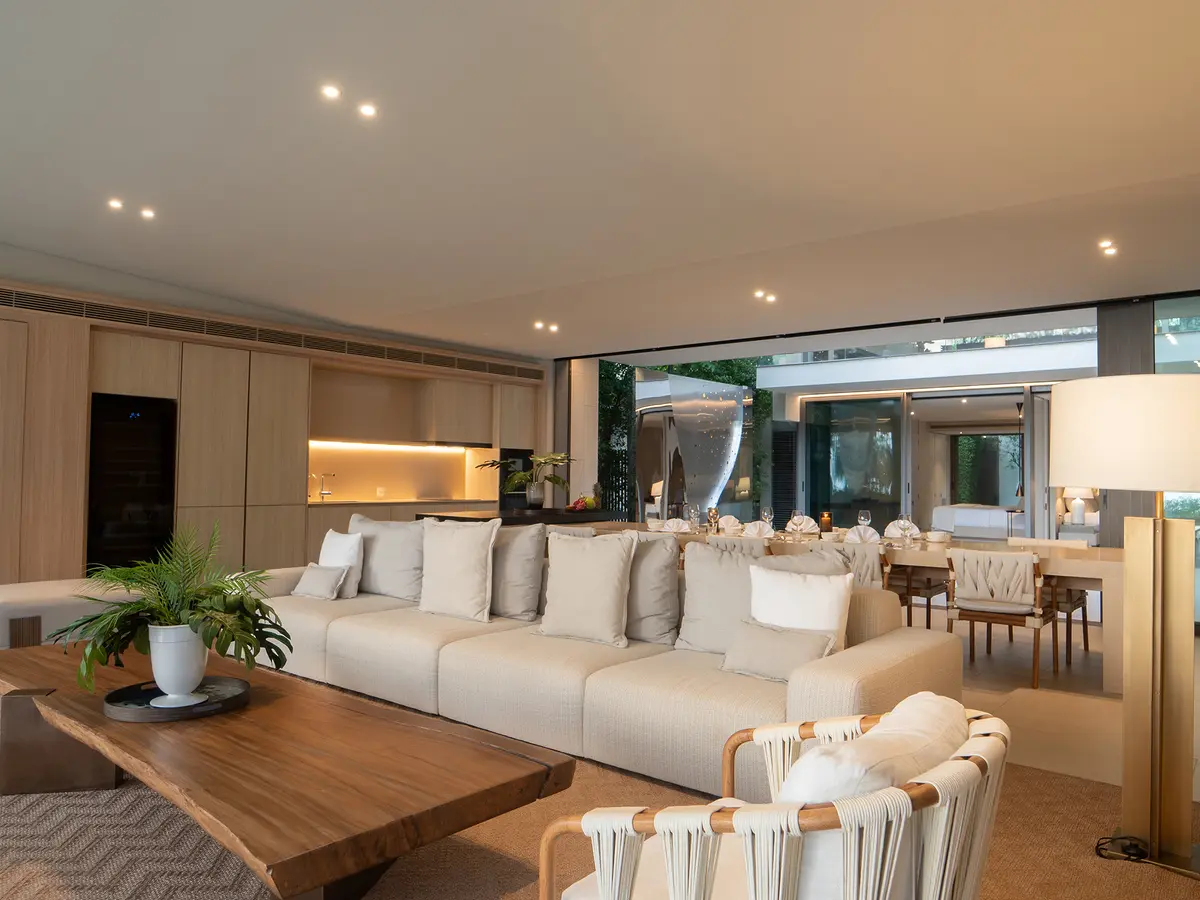 Veyla Beach Villa 6 - Spacious open plan living and dining area layoutlayout