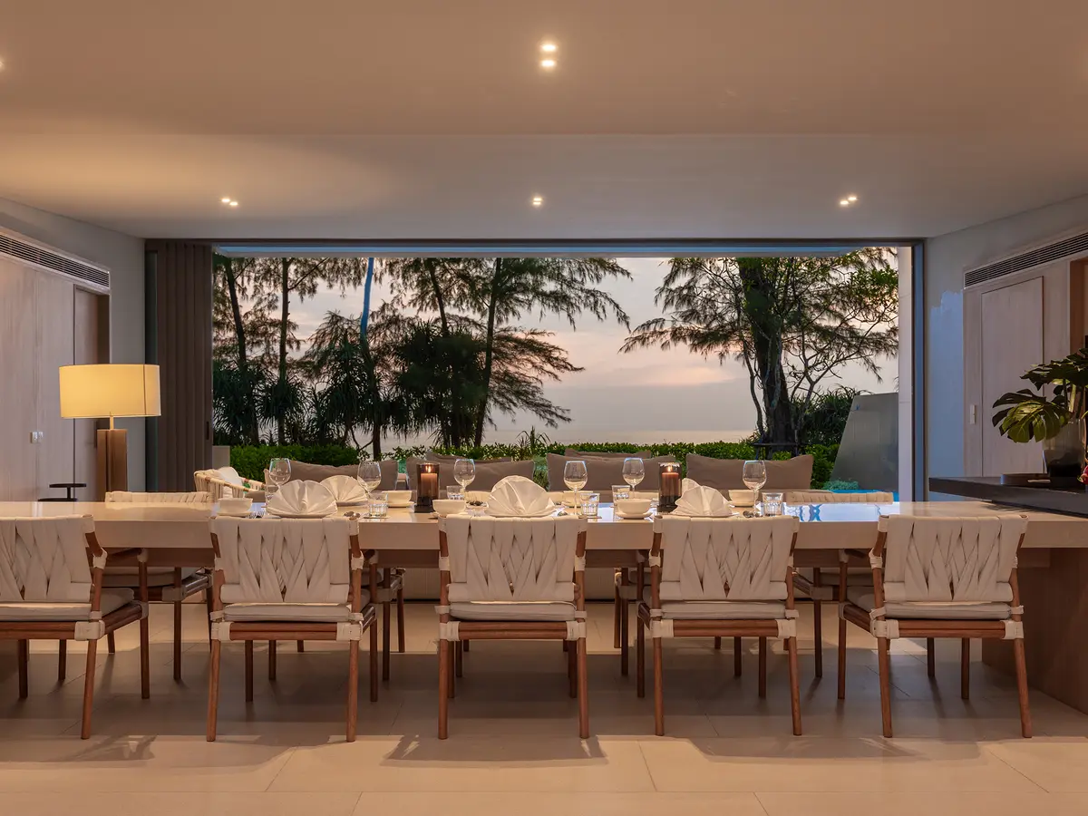 Veyla Beach Villa 6 - Lovely dinner at the villa