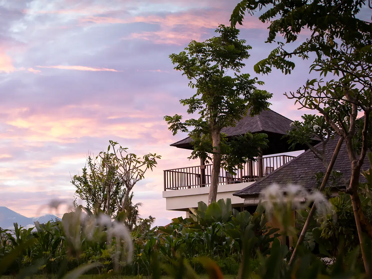 Villa Bangkuang - Balcony Area with Mountain View
