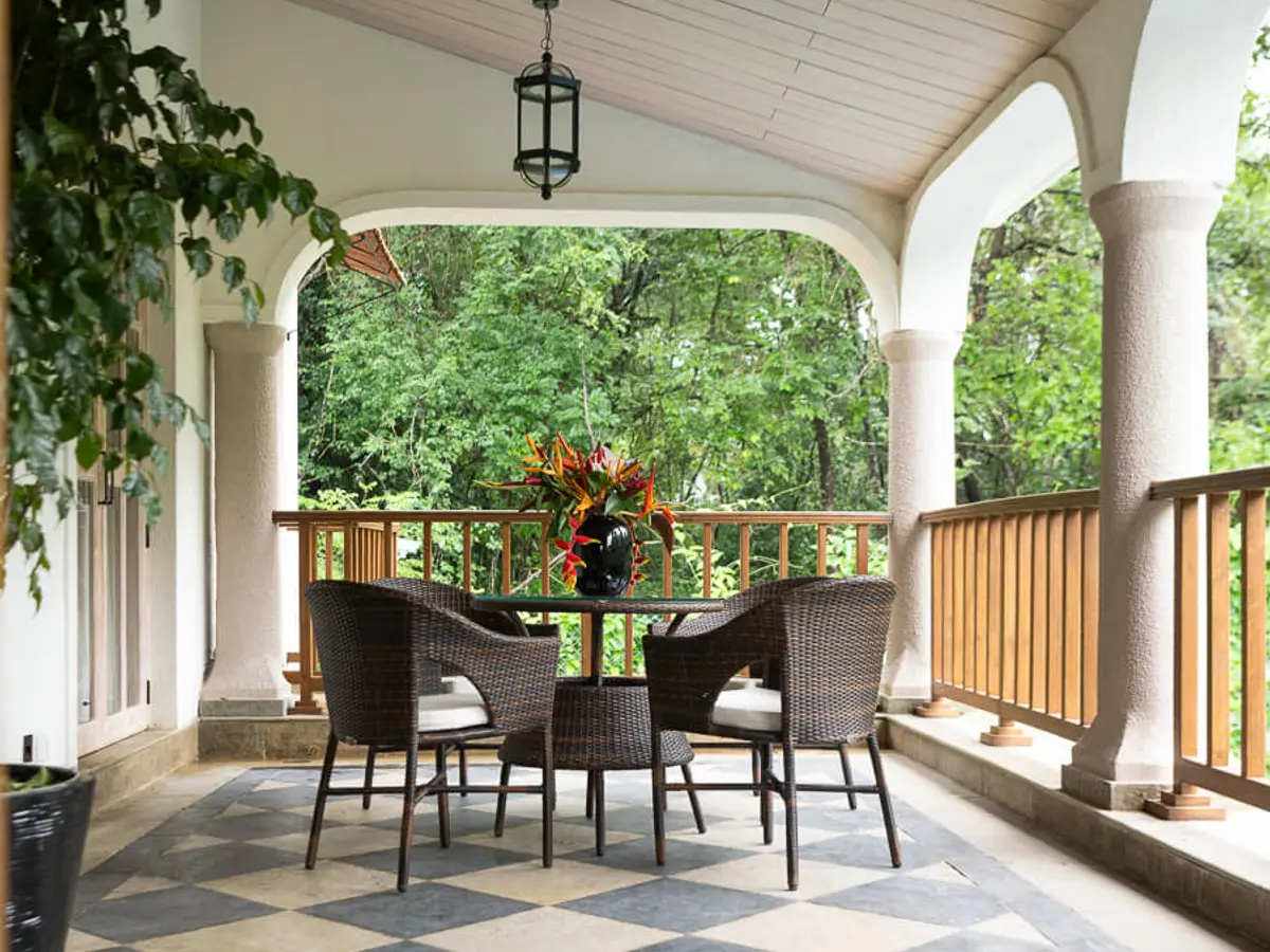 Outdoor Seating Area | Villa Floresta by Lohono Stays