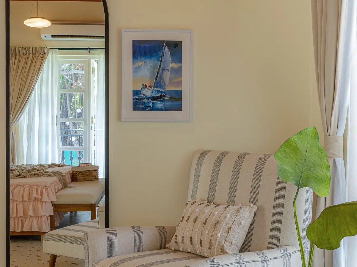 Kefi Villa - Cosy Bedroom Corner
